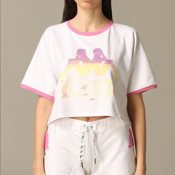 Kappa Tops - Kappa Active Authentic Sand Caraff Crop Shirt